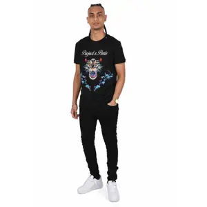 T-shirt Project X Paris panthère et patch florales image-2