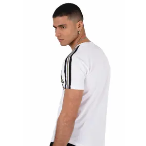 T-shirt col rond bandes contrastantes Project X Paris patch floral image-2