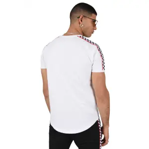 Camiseta con cuadros y ribetes a los lados Project X Paris image-2