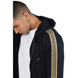 Hooded sweatshirt with zipper and equestrian stripes Project X Paris image-4