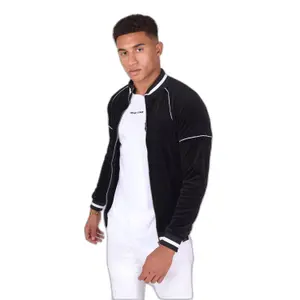 Veste zippée velvet à col contrastant Project X Paris image-1