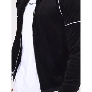 Veste zippée velvet à col contrastant Project X Paris image-5