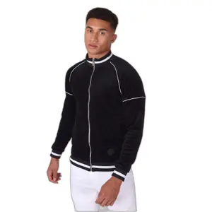 Veste zippée velvet à col contrastant Project X Paris image-3