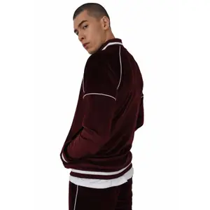 Veste zippée velvet à col contrastant Project X Paris image-2