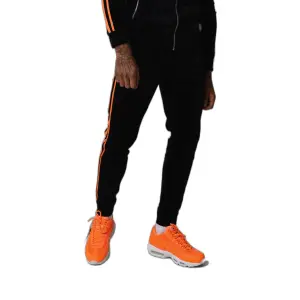Velvet joggingbroek met dubbele banden op de zijkanten Project X Paris image-1