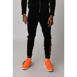 Velvet joggingbroek met dubbele banden op de zijkanten Project X Paris image-0