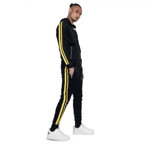 Velvet joggingbroek met dubbele banden op de zijkanten Project X Paris image-2