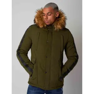 Striped parka coat Project X Paris image-1