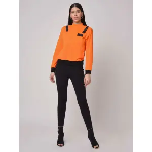 Sweatshirt cuello alto con pinzas delante de la mujer Project X Paris image-1