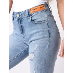 Jeans skinny fit con etichetta logo donna Project X Paris image-4