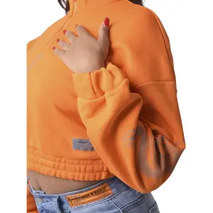 Sweatshirt col montant zippé dragons femme Project X Paris image-4