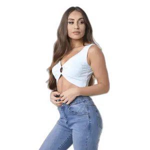 Débardeur décolletée à détail anneau femme Project X Paris image-2