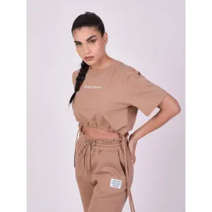 Women's crop T-shirt with drawstring Project X Paris image-3