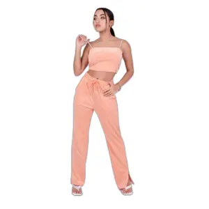 Top bandeau en velours à bretelles fines femme Project X Paris image-2