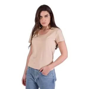 T-shirt med broderad logotyp för damer Project X Paris Basic image-2