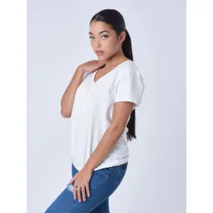 T-shirt embroidery logo woman Project X Paris Basic image-3