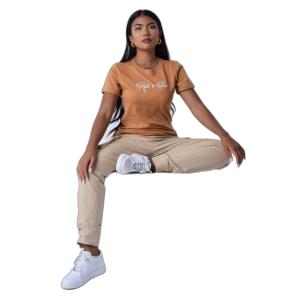 T-shirt embroidery logo woman Project X Paris Basic image-1