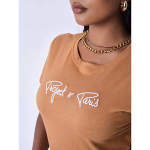T-shirt embroidery logo woman Project X Paris Basic image-5