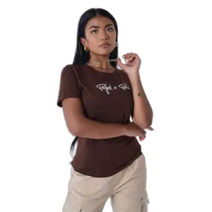 T-shirt broderie logo femme Project X Paris Basic image-1