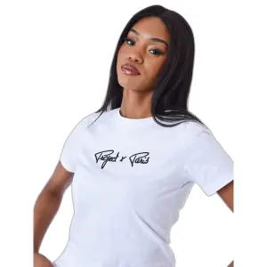 Women's basic logo embroidery T-shirt Project X Paris Signature image-4