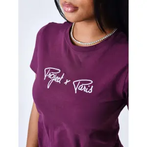 T-shirt embroidery logo woman Project X Paris Basic image-5