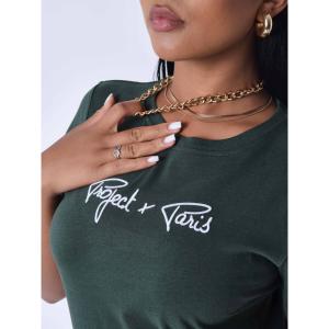 T-shirt broderie logo femme Project X Paris Basic image-5