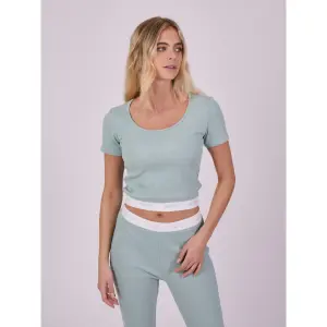 T-shirt de corte canelado para mulher Project X Paris image-3
