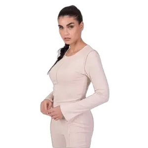 Pull manches longues coutures apparentes femme Project X Paris image-2