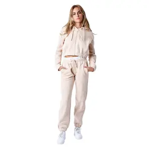 Sweatshirt damescapuchon met rits en elastische band Project X Paris image-0