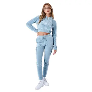 Dames cargopantalon van velours Project X Paris image-1