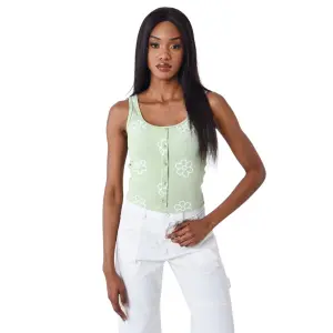 Tank top med blomsterprint til kvinder Project X Paris image-0