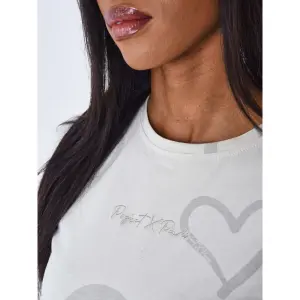 Women's heart printed t-shirt Project X Paris image-4