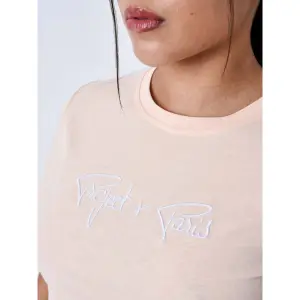 Basic t-shirt with signature logo embroidery for women Project X Paris image-5