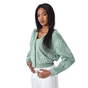 Jersey de mujer con estampado de bocetos florales Project X Paris image-3