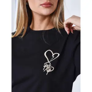 Camiseta corta de mujer con logotipo de corazón Project X Paris image-4