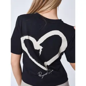 Camiseta corta de mujer con logotipo de corazón Project X Paris image-3
