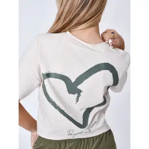 Camiseta corta mujer de corazón Project X Paris image-3
