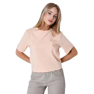 Camiseta corta de mujer con logotipo de corazón Project X Paris image-0