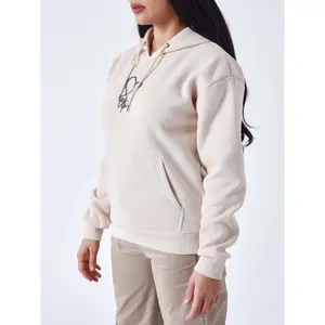 Sudadera con capucha y logotipo de corazón para mujer Project X Paris image-4