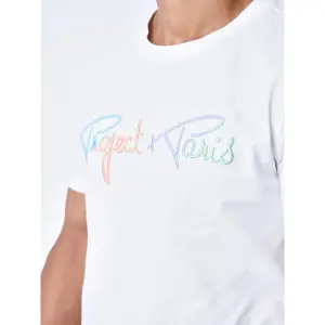 Embroidered rainbow logo T-shirt Project X Paris Signature image-5