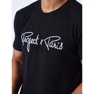 T-shirt wafel logo handtekening borduurwerk Project X Paris image-5