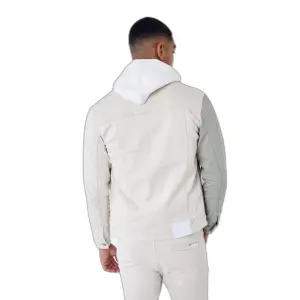 Veste en jean bicolore Project X Paris image-3