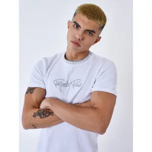 Camiseta con textura bordada Project X Paris image-4