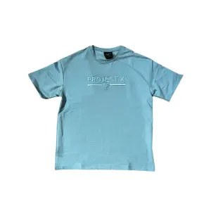 Κλασικό T-shirt με ολοκληρωμένο λογότυπο κεντημένο Project X Paris image-0