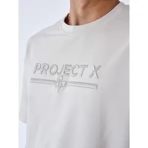 Κλασικό T-shirt με ολοκληρωμένο λογότυπο κεντημένο Project X Paris image-3