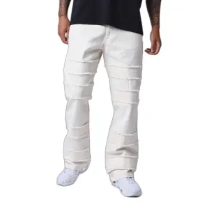 Flared jeans with frayed details Project X Paris image-0