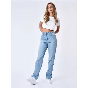 Women's regular jeans with square grid design Project X Paris image-1