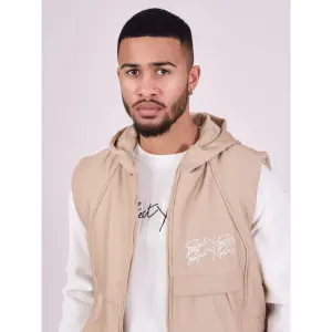 Hooded sleeveless jacket Project X Paris Basic image-6