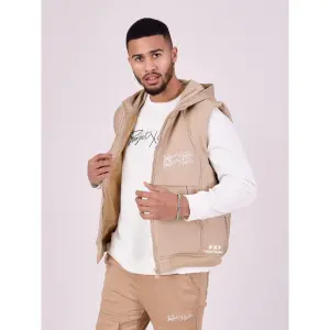 Hooded sleeveless jacket Project X Paris Basic image-4