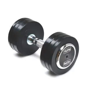 Pair of rubber dumbbells body-solid pro style 18 kg image-2